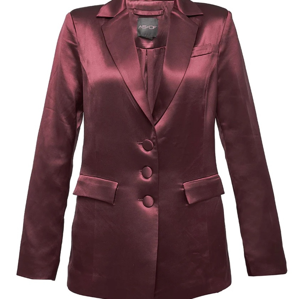 ASDF COLLINS SATIN BOYFRIEND BLAZER